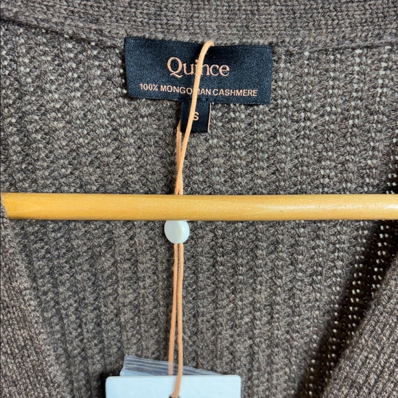 NWT Quince Mongolian Cashmere Fisherman Boxy Cardigan Sweater Small - Picture 10 of 16